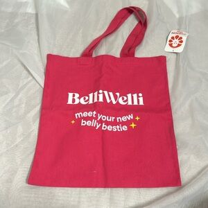 Hot Pink Fabric Tote Bag - BelliWelli